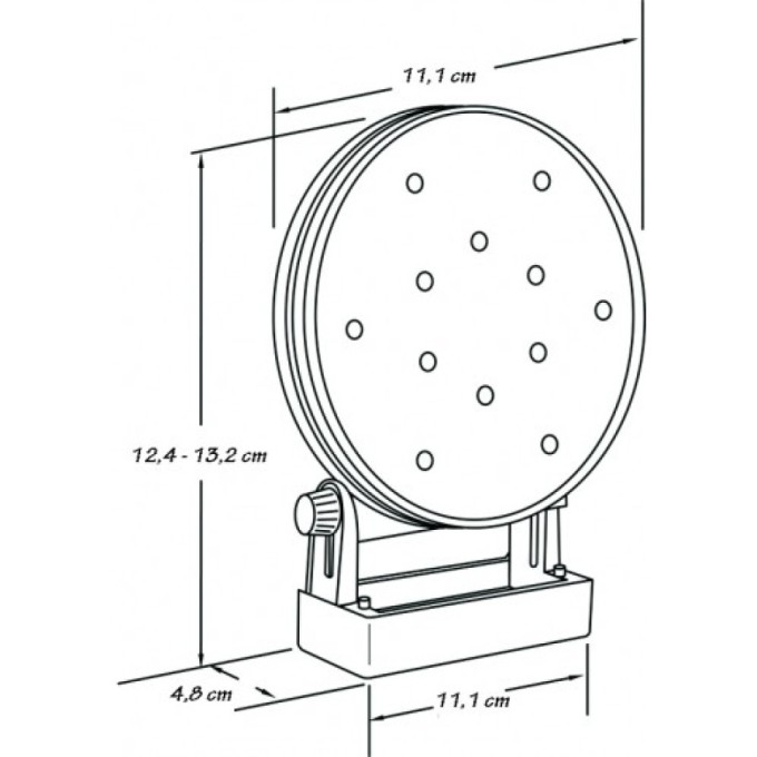Girofar directional LED cu baterii si prindere magnetica